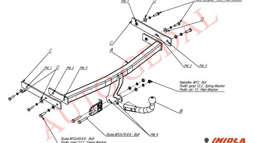 CARLIG REMORCARE SEAT IBIZA 2002-2008 COD:W/022