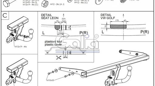 Carlig Remorcare Seat Leon 2013-