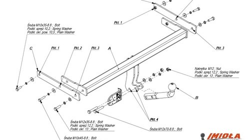 Carlig Remorcare SKODA FABIA htb. 1999-2007- 