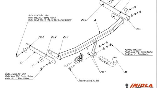 Carlig Remorcare Skoda Octavia 2 hatchback , 