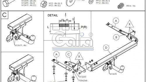 Carlig Remorcare Subaru Forester 2008-2013