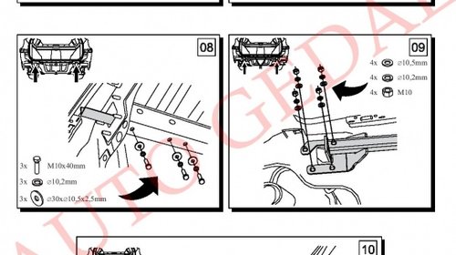 CARLIG REMORCARE SUBARU LEGACY OUTBACK 2009-2014 COD:U/006