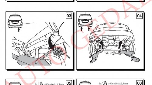 CARLIG REMORCARE SUBARU TREZIA 2011-prezent COD:O83S