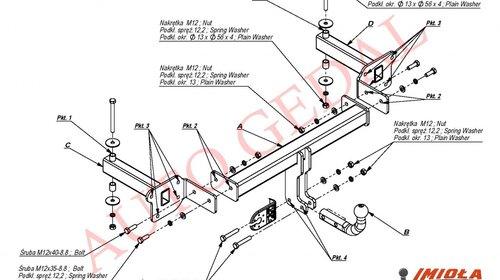 CARLIG REMORCARE SUBARU TRIBECA 2006-2014 COD: U/003