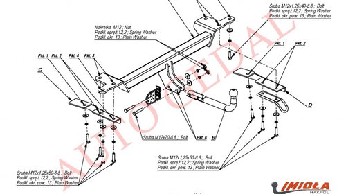 CARLIG REMORCARE SUZUKI GRAND VITARA 5 USI 2005-2010 COD:V/026