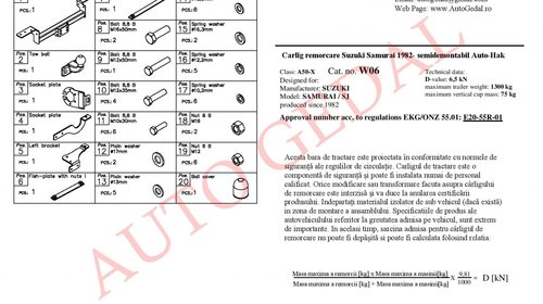 CARLIG REMORCARE SUZUKI SAMURAI 1982-1998 COD:W06S