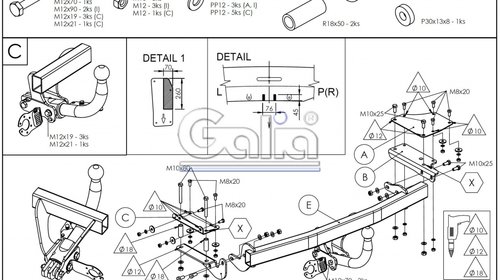 Carlig remorcare Suzuki Swift 2005-2010 (demontabil automat)