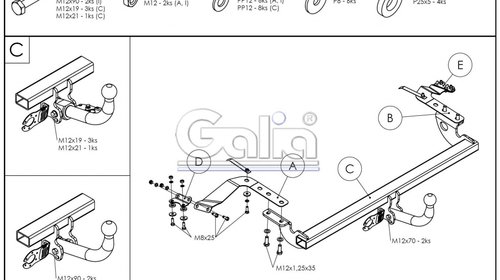 Carlig Remorcare Toyota Avensis combi 2003-2009