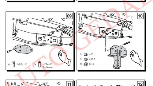 CARLIG REMORCARE TOYOTA LAND CRUISER 2009-prezent COD:T/028