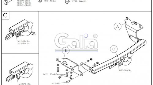 Carlig remorcare Toyota Verso 2009 -