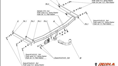 Carlig Remorcare Volkswagen Golf VI Combi 200