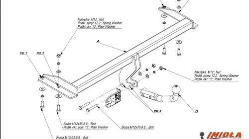 Carlig Remorcare VOLKSWAGEN GOLF 3 (Hakpol)