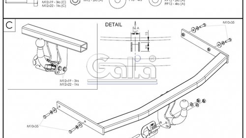 Carlig Remorcare Volkswagen Golf 5 2003-2008 (demontabil automat)