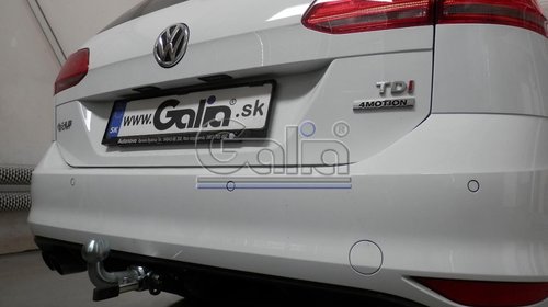 Carlig remorcare Volkswagen Golf 7 combi 2013 - ( demontabil)