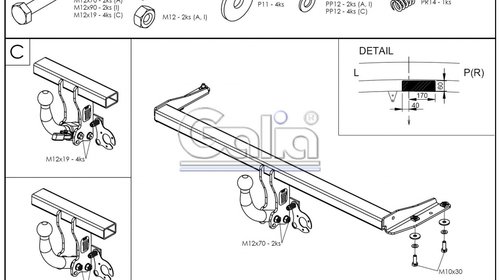 Carlig Remorcare Volkswagen Golf III 1991-1997 (demontabil automat)