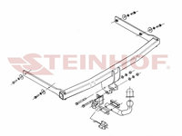 Carlig remorcare VOLKSWAGEN JETTA II (4D) 2005- - OEM - STEINHOF: V-072 - W02722066 - LIVRARE DIN STOC in 24 ore!!!