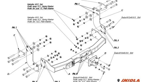 Carlig Remorcare Volkswagen LT Duba cu scara 