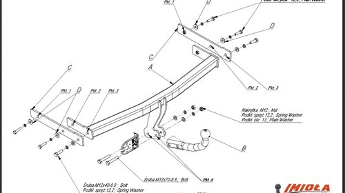 Carlig Remorcare Volkswagen Polo 2001-2009 (H