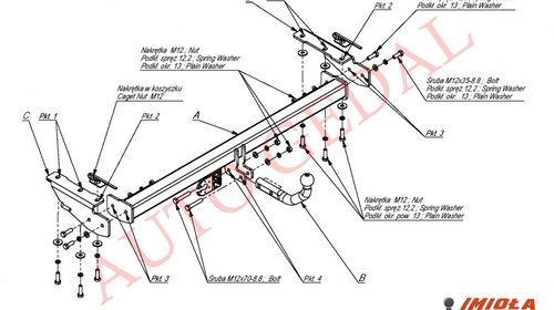 CARLIG REMORCARE VOLVO S80 1998-2006 COD:V/011