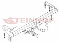 Carlig remorcare VOLVO V70 COMBI 2000-2007 - OEM - STEINHOF: V-298 - W02722036 - LIVRARE DIN STOC in 24 ore!!!