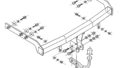 Carlig remorcare vw sharan dupa an fabr 2000 