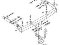 Carlig remorcare vw sharan PANA IN an fabr 2000 - (021-391)