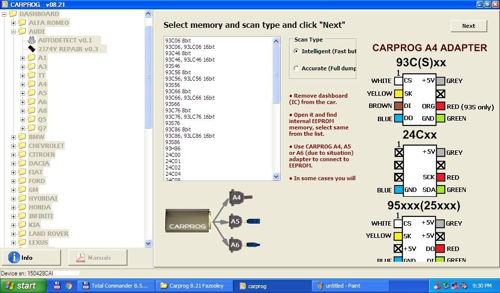 Carprog v8.09 / 8.21 / 9.31 / 10.05 onli