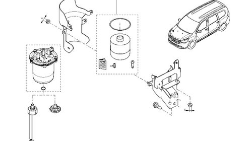 CARTUS FILTRU MOTORINA LODGY