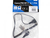 Casca PNI HF11 cu 1 pin 2.5 mm, tub acustic, pentru toate statiile radio PNI-HF11-2.5