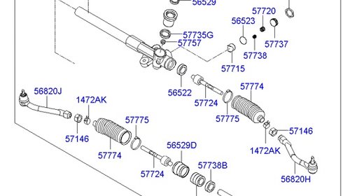 CASETA DIRECTIE CHEVROLET CAPTIVA 2.0 D DUPA 