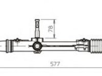 Caseta directie CITROEN SAXO (S0, S1) (1996 - 2004) GENERAL RICAMBI CI4040 piesa NOUA