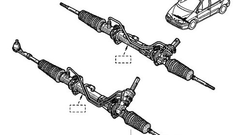 CASETA DIRECTIE RENAULT MEGANE I, SCENIC I