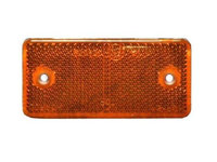 Catadioptru reflectorizant orange universal BestAutoVest partea dreapta/stanga , 89x40x6mm , dreptunghiular , distanta intre gauri 70mm, 1 buc.