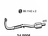 Catalizator OPEL CORSA B 73 78 79 ASSO 340005