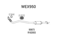 Catalizator OPEL VECTRA B (36) (1995 - 2002) QWP WEX950 piesa NOUA