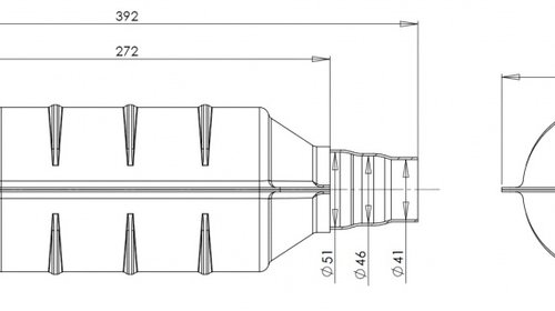 CATALIZATOR universal EURO 3 PILOT-AUTOMETAL 2500cmc