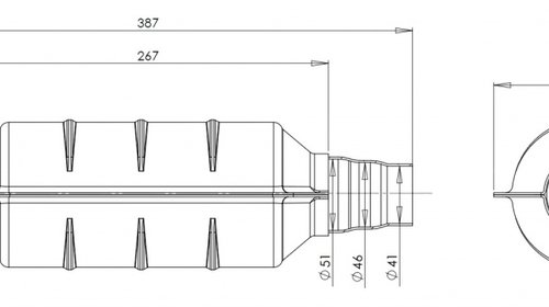 CATALIZATOR universal EURO4 PILOT-AUTOMETAL 1800cmc