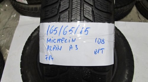 Cauciucuri iarna Michelin Alpin A3 - 165/65/1