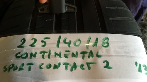 Cauciucuri vara Continental Sport Contact 2 - 225/40/18