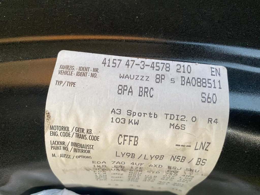 CD player Audi A3 8P 2011 BREAK 2,0