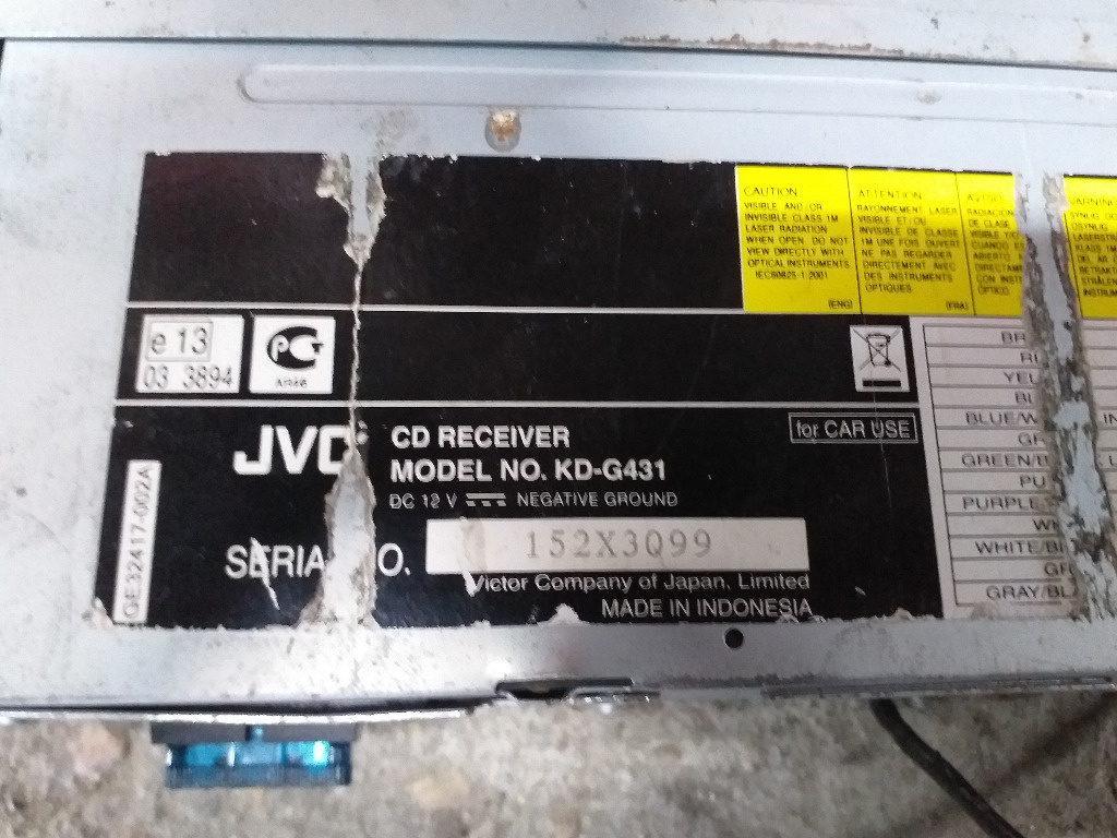 CD Player JVC cod : KD-G431