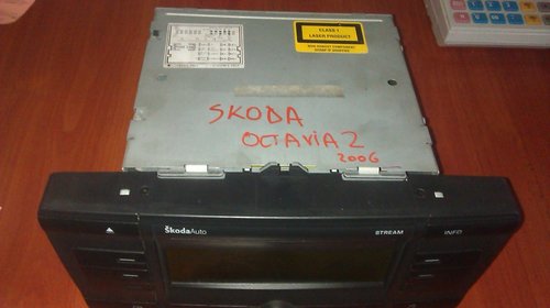 Cd player original pentru skoda octavia