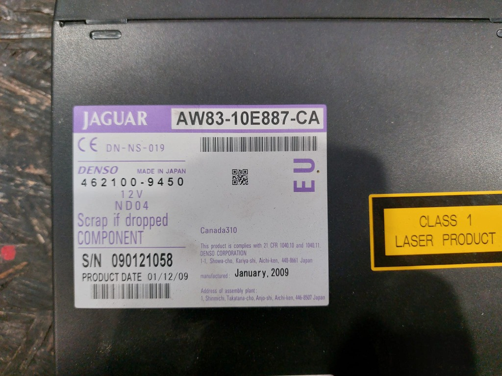 CD player portbagaj Jaguar XF - imagine 1