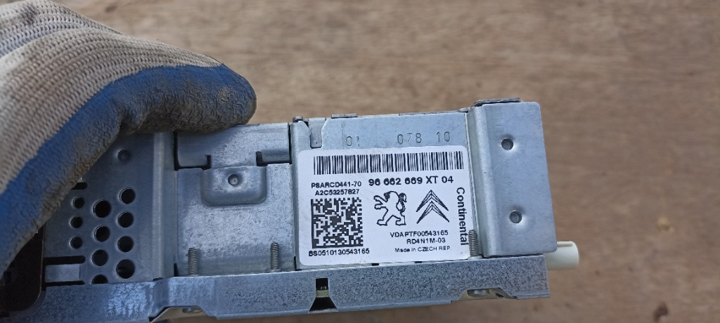 Cd-player radio Citroen Jumpy, 96662669X
