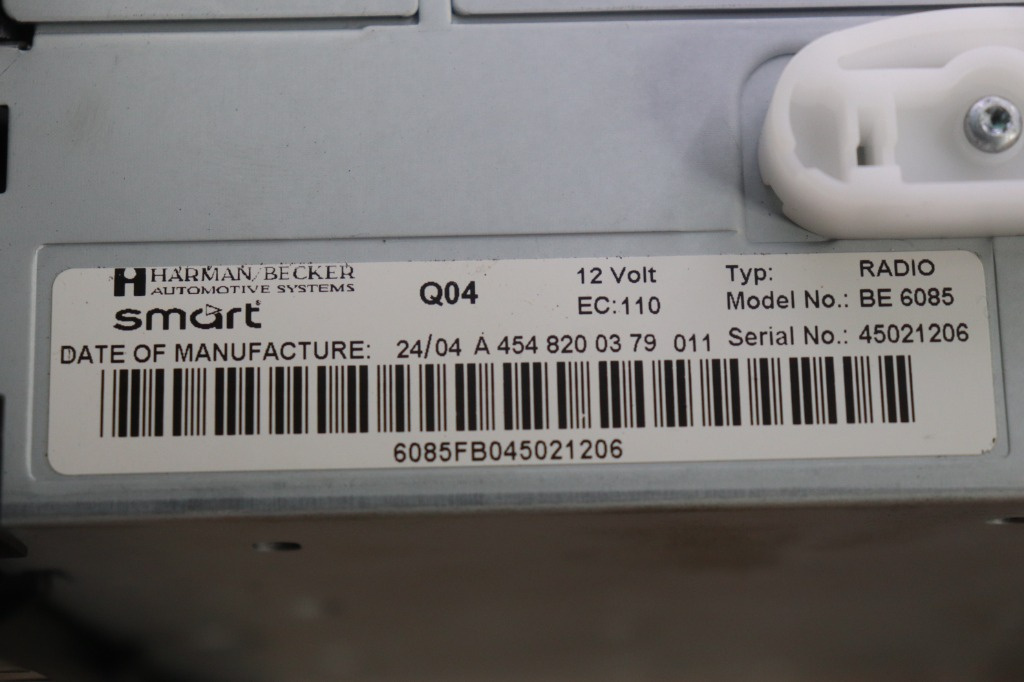 CD PLAYER SMART FORFOUR AN 2004 A4548200