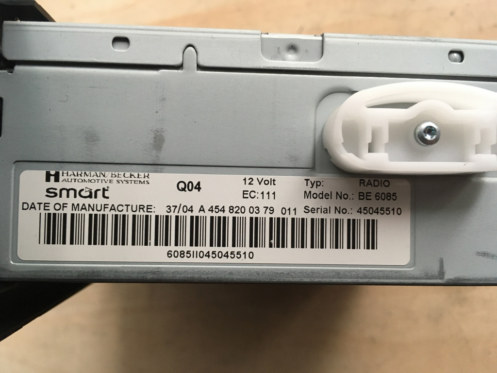 CD Player Smart ForFour cod: A4548200379