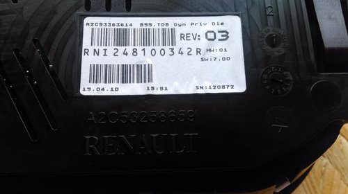 Ceas bord Renault Megane 3