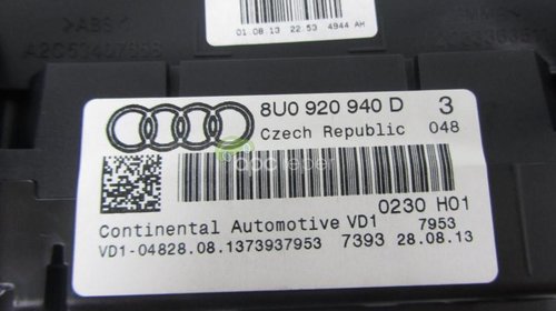 Ceasuri Bord Originale Audi Q3 Tfsi cod 8U0920940D