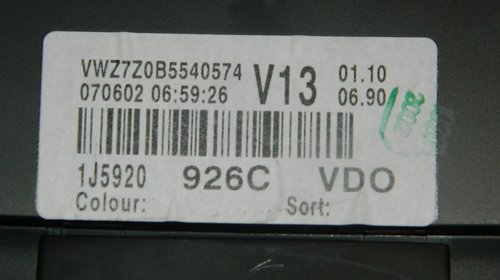 Ceasuri bord VW Bora 1.9 TDI 131 CP model 2003