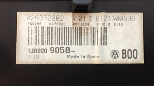 Ceasuri bord vw golf 4 1.6 16v